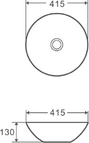 Karag LT 3004 - Επιτραπέζιος νιπτήρας Ø41