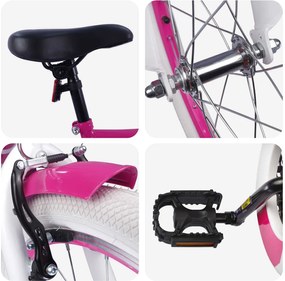 vidaXL Παιδικό Ποδήλατο 18 ίντσες για 5-7 ετών Ροζ