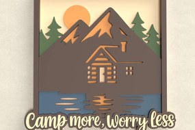 Σετ των 3 Intra απο ξύλο plywood 3mm-4mm πάχος Σήμα Camp More Worry Less Δίασταση 8x8 cm INTRAFABR-125220540