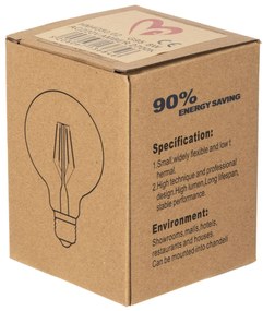 Λαμπτήρας Globo Led Filament 8W E27 3000K Χρυσό Dimmable