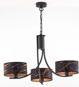 Κρεμαστό Πολύφωτο Arthur Φ65cm Μαύρο