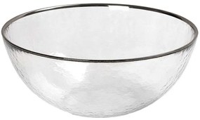 Μπωλ Σερβιρίσματος SUP205K4 Φ12,3x6cm Clear-Silver Espiel Glass