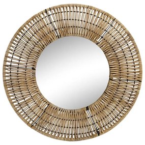 Τοίχο καθρέφτη DKD Home Decor Καφέ Φυσικό Urban 60 x 6 x 60 cm