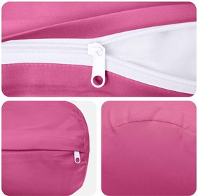 vidaXL Κάλυμμα Μαξιλαριού 2 pcs HEERLEN Ροζ Ø 15 x 40 εκ Πολυεστέρας