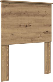 vidaXL Σκελετός Κρεβατιού Artisan Δρυς 75 x 190 cm