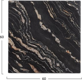 ΕΠΙΦΑΝΕΙΑ ΤΡΑΠΕΖΙΟΥ WERZALIT 60Χ60Χ3.5εκ.  BLACK GOLD MARBLE HM5229.15