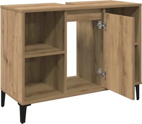 vidaXL Ντουλάπι Νιπτήρα τεχνίτης Δρυς 80 x 33 x 60 εκ.