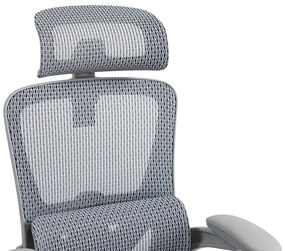 Καρέκλα γραφείου εργασίας Zenyk pakoworld mesh σε grey  απόχρωση 63x70x126εκ