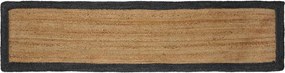 vidaXL Χαλί Περιοχής Σκούρο Γκρι 60 x 300 cm Γιούτα