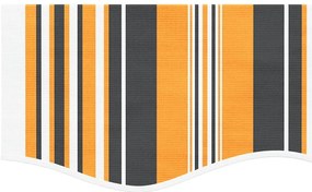 vidaXL Τεντόπανο Ανταλλακτικό Ριγέ Πολύχρωμο 5x3,5 μ.