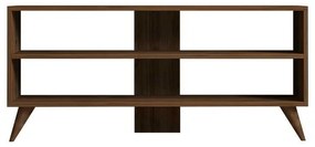 Έπιπλο τηλεόρασης Prestige pakoworld σε καρυδί απόχρωση 120x29,6x50εκ