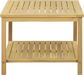 vidaXL Τραπεζάκι Πλευράς Φυσικό Λάδι 60 x 60 x 45 cm