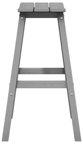 vidaXL Σετ Μπαρ Κήπου 4 pcs Ανοιχτό γκρι HDPE