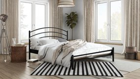 Κρεβάτι Kelly-140x190-Μαύρο-Χωρίς ποδαρικό