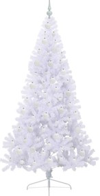 vidaXL Τεχνητό Χριστουγεννιάτικο Δέντρο Λευκό 180 cm PVC και Ατσάλι
