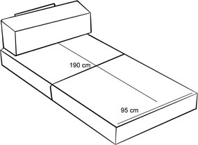 Πολυθρόνα Καφέ COMFORT 95x95x75
