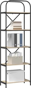 vidaXL Ράφι Βιβλίων Δρύς Sonoma 60 x 30 x 183 εκ Επεξεργασμένο ξύλο