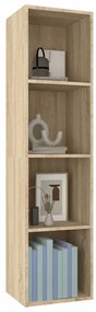vidaXL Βιβλιοθήκη/Έπιπλο TV Sonoma Δρυς 36x30x143 εκ. από Επεξ. Ξύλο