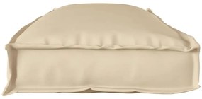 vidaXL Μαξιλάρι παλέτας για πάγκο Μπεζ 110 x 40 x 8 εκ Ύφασμα Oxford