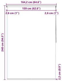 Κουρτίνα Μπάνιου Ρολό Αστερίας 160 x 240 εκ. 142863