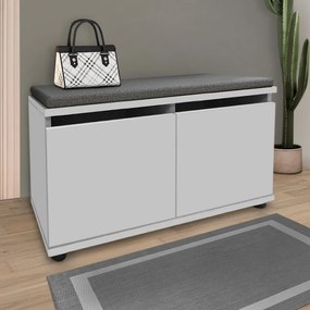 Παπουτσοθήκη Twain Megapap 8 ζευγών χρώμα λευκό 80x35x42εκ.