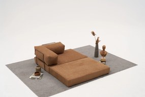 Γωνιακός Καναπές Καφέ REMELA 95x290x75