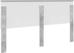 vidaXL Κεφαλάρι Σκυρόχρωμο Γκρι 100 cm Μηχανικά επεξεργασμένο ξύλο