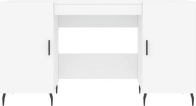 vidaXL Γραφείο Λευκό 140 x 50 x 75 εκ. από Επεξεργασμένο Ξύλο