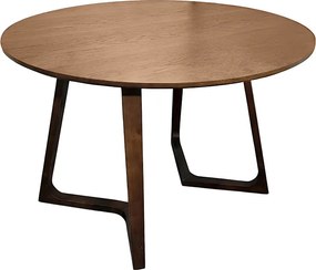 Τραπέζι Sedria pakoworld mdf καρυδί Φ120x75εκ