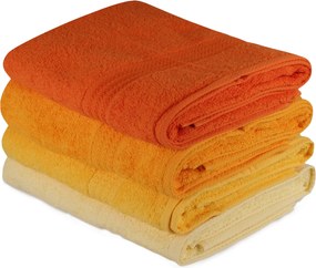 Bath Towel Set (4 Pieces) Rainbow - Yellow Light Yellow
Yellow
Pale Orange
Orange