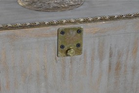 Έπιπλο Εισόδου DKD Home Decor Λευκό Γκρι Χρυσό 80 x 30 x 96 cm Ελέφαντας