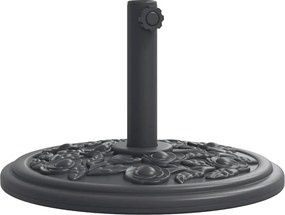 vidaXL Βάση Ομπρέλας Ασημί για Ιστό Ø38/48 χιλ. 12 κ. Γρανίτη