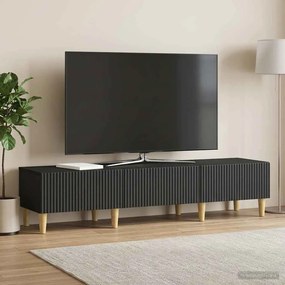 VidaXL Ντουλάπι TV 147 x 34,5 x 30 εκ Μαύρο Επεξεργασμένο Ξύλο
