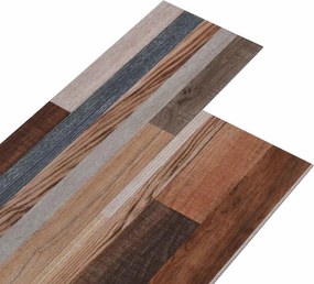 vidaXL Πλάκες Δαπέδου 36 pcs Πολύχρωμο 5,02 m² PVC