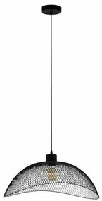 Eglo Pompeya Μοντέρνο Κρεμαστό Φωτιστικό Μονόφωτο Πλέγμα με Ντουί E27 σε Μαύρο Χρώμα 43305