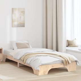 vidaXL Κρεβάτι 90x190 cm Ξύλο Πεύκο