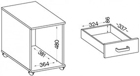 Συρταριέρα τροχηλάτη Warrior-Gkri