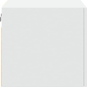 vidaXL Ντουλάπι Τοίχου Λευκό 50x42,5x40 εκ. Επεξεργασμένο Ξύλο