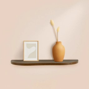 Ράφι τοίχου Homea - 57x19x1.8cm - Καφέ