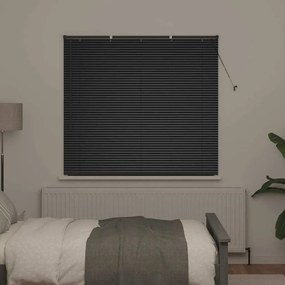 vidaXL Ρολό Παραθύρου με κουρτίνες Άλλο Μαύρο 80 x 130 εκ Αλουμίνιο