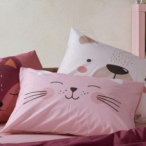 Παιδική Μαξιλαροθήκη (52x72) Nef-Nef Homeware Junior Happy Cat