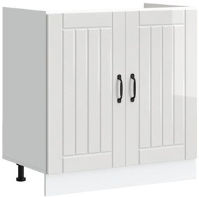 vidaXL Ντουλάπα Κουζίνας με αποθήκευση 2 pcs Λευκό 80 x 46 x 81.5 εκ