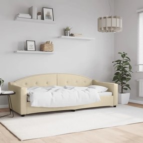 Καναπές Κρεβάτι Κρεμ 80 x 200 εκ. Υφασμάτινος - Κρεμ