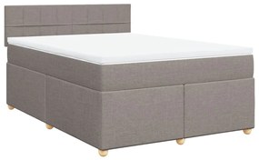 ΚΡΕΒΑΤΙ BOXSPRING ΜΕ ΣΤΡΩΜΑ TAUPE 140X200 ΕΚ. ΥΦΑΣΜΑΤΙΝΟ 3289007