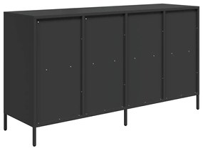 vidaXL Ντουλάπι Μαύρο 135x39x73,5 εκ. από Χάλυβα Ψυχρής Έλασης