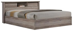 Double Bed Tara rustic oak 160x200cm 176x221.5x82.5 εκ.