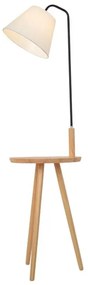 Φωτιστικό Δαπέδου Tiffany 01206 Beige GloboStar Metal,Wood