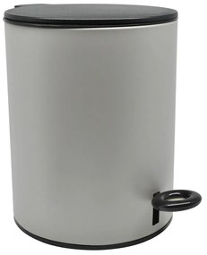 Καλάθι Μπάνιου 5lt Soft Close Γκρι Inox ANKOR