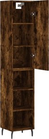 vidaXL Ντουλάπι Καπνιστή δρυς 34,5x34x180 εκ. από Επεξεργασμένο Ξύλο