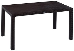 Τραπέζι Explore pakoworld με UV protection PP καφέ 150x90x73.5εκ - Πολυπροπυλένιο - 253-000029